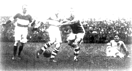 Action from the 1933 All—Ireland Senior Football Final