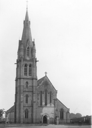 A close-up of Saint Michael's Church, Ballinasloe