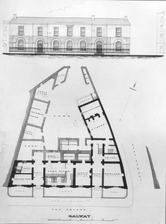 Plans of the Bank of Ireland at Eyre Square, Galway.