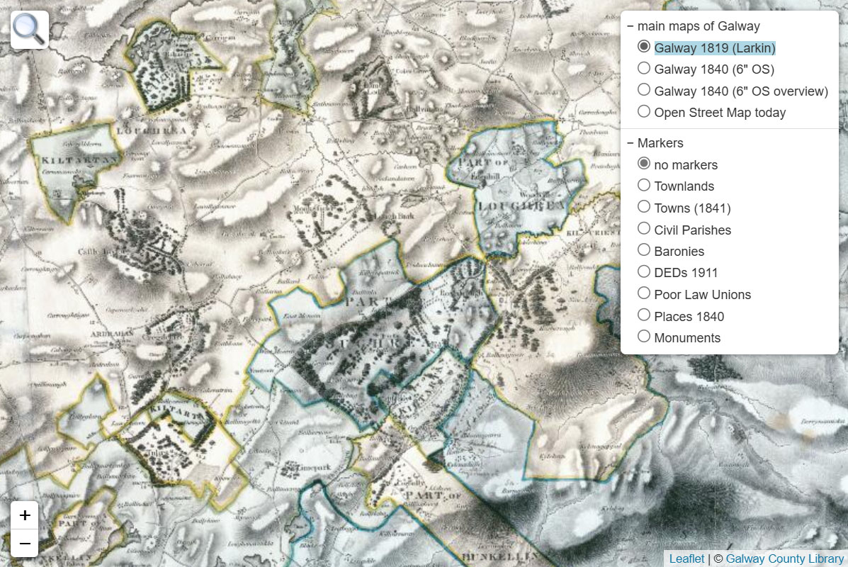 screenshot of Larkin map